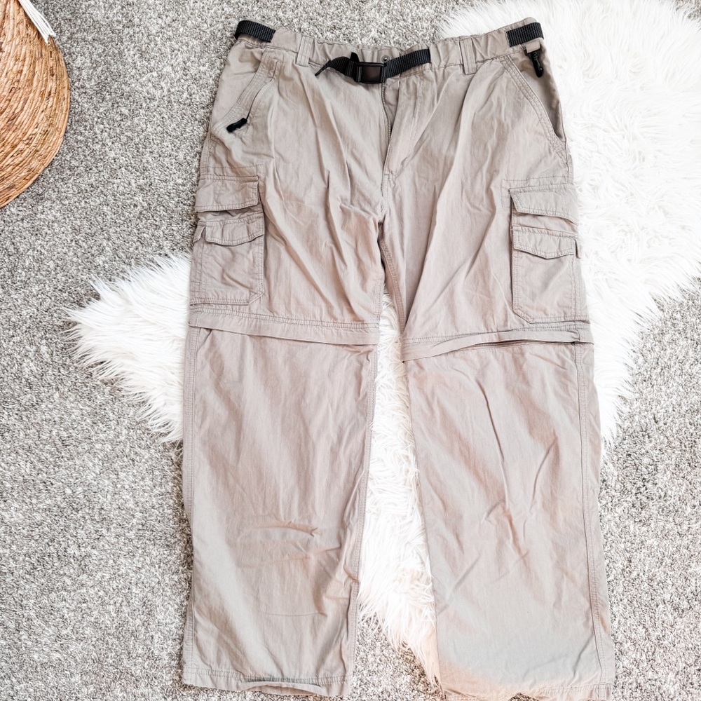 BC Clothing Convertible Zip-Off Cargo Pants Shorts Tan Men’s XL